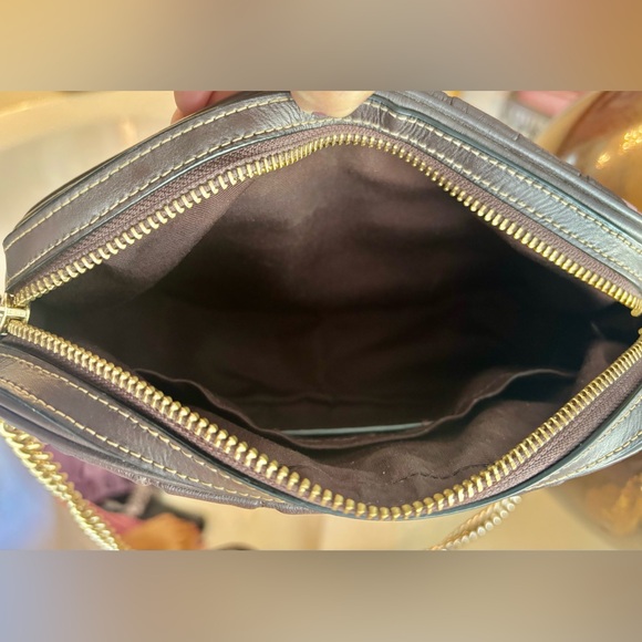 COACH Isla Oxblood Quilted Calf Leather Crossbody Bag - Picture 8 of 9